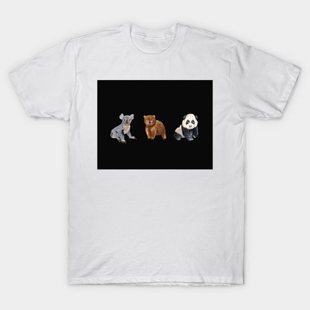 Funny bears T-Shirt by Irina_Reznikova